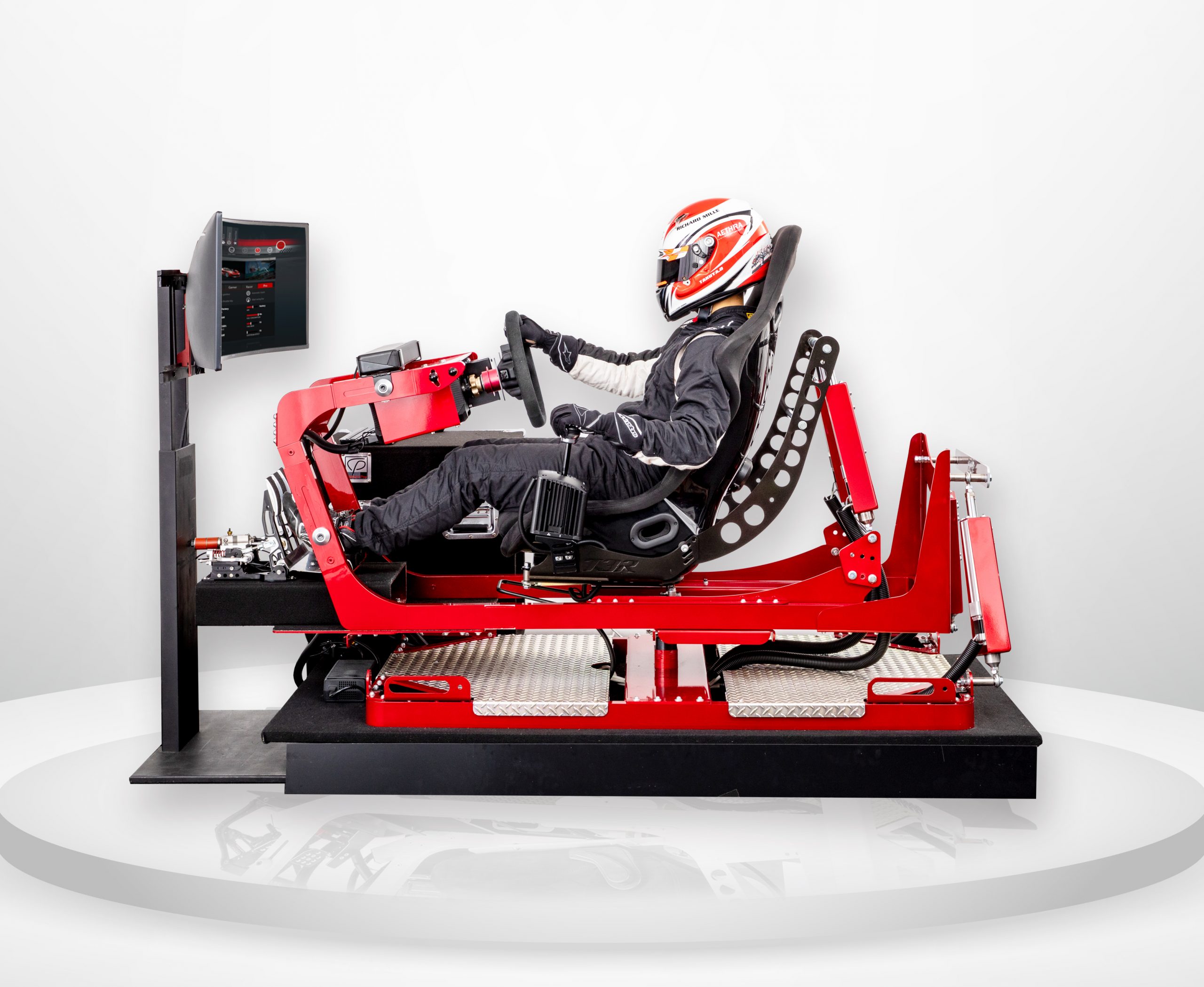 GTR シミュレーター V3 Pro メタルスチールベース 調整可能 レーシングゲーム 2ペダル PC用